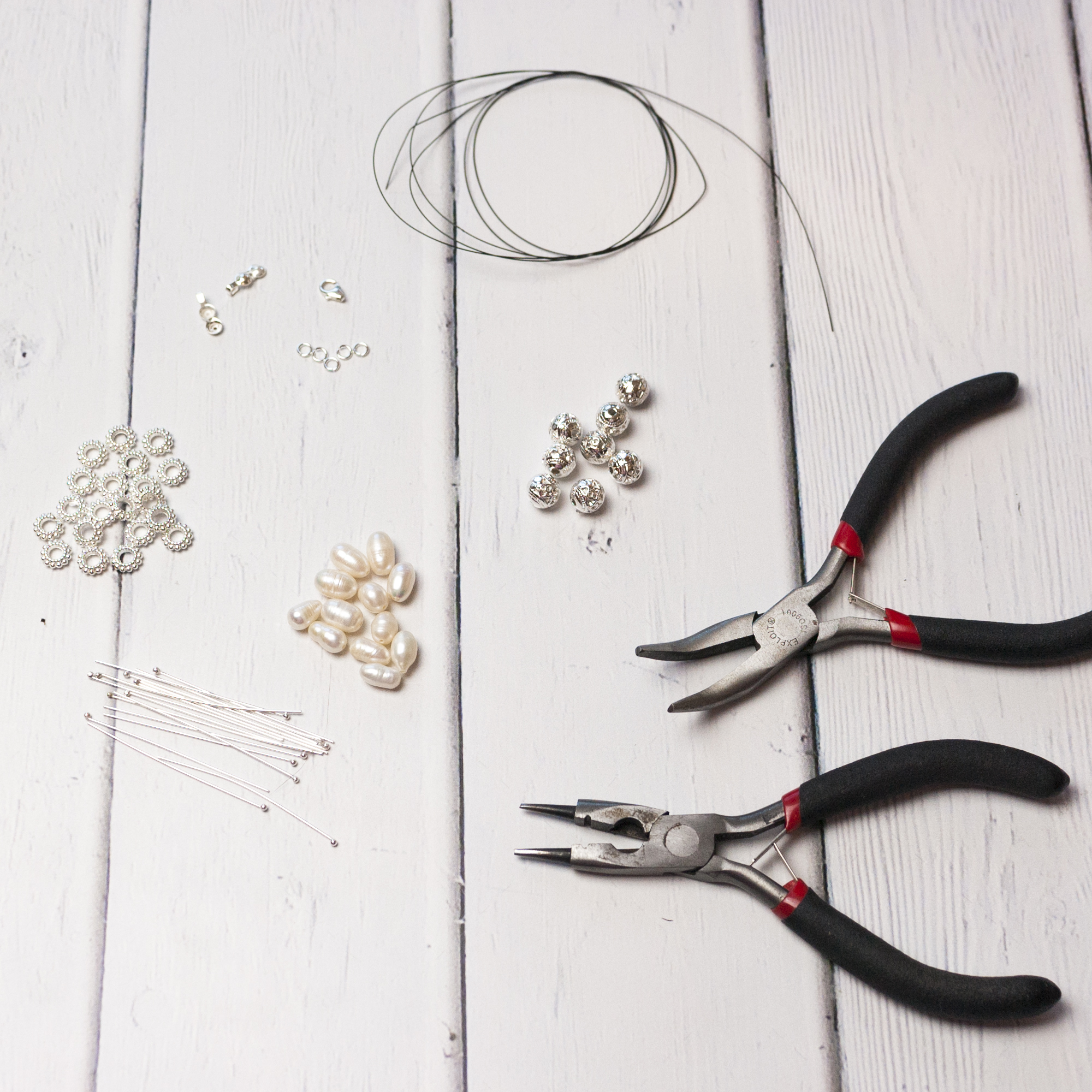 elementy potrzebne do zrobienia naszyjnika