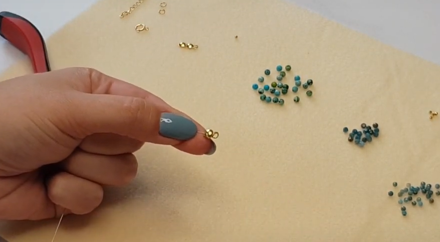 jak zakonczyc naszyjnik lapaczki z kulka 5