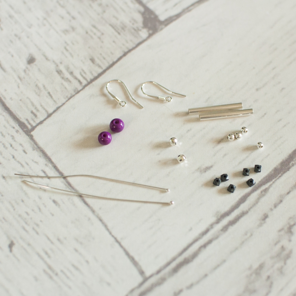 elementy potrzebne do zrobienia kolczyków