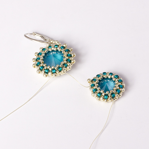 kolczyki z rivoli Swarovski