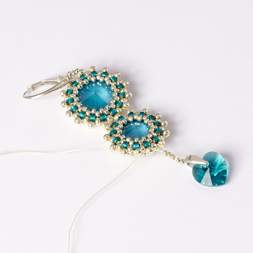 kolczyki z rivoli Swarovski