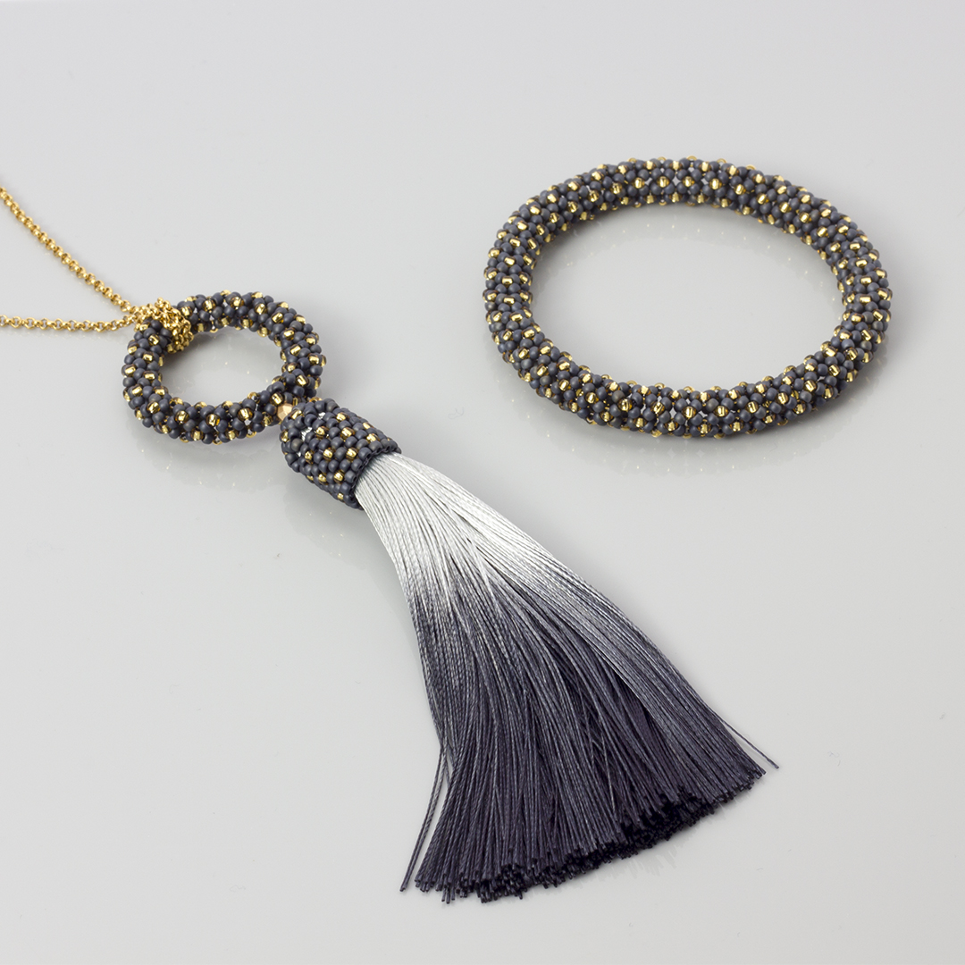 wisior ścieg chenille stitch