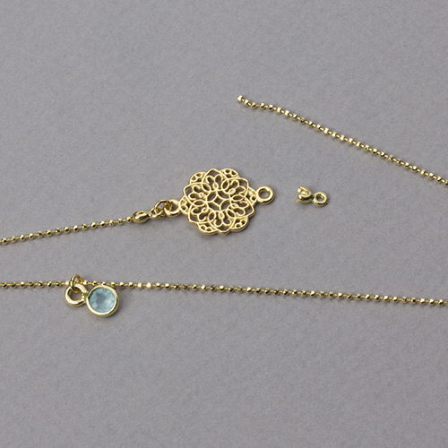 zestaw bransoletek złota mandala z amazonitem