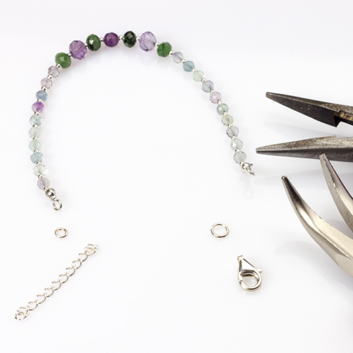 bransoletka z okrągłymi łapaczkami