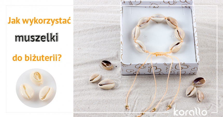 bransoletka z muszelek kauri