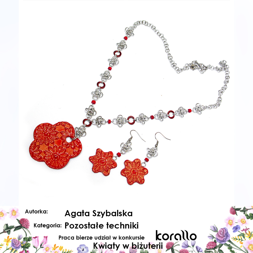 galeria prac konkursowych - Kwiaty w biżuterii