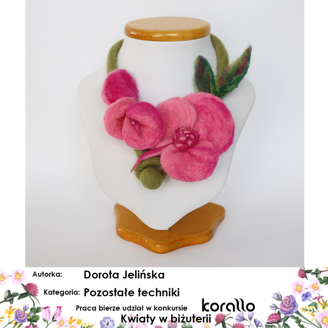 galeria prac konkursowych - Kwiaty w biżuterii