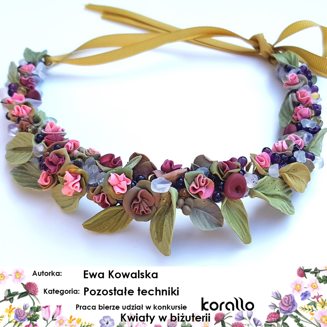 galeria prac konkursowych - Kwiaty w biżuterii