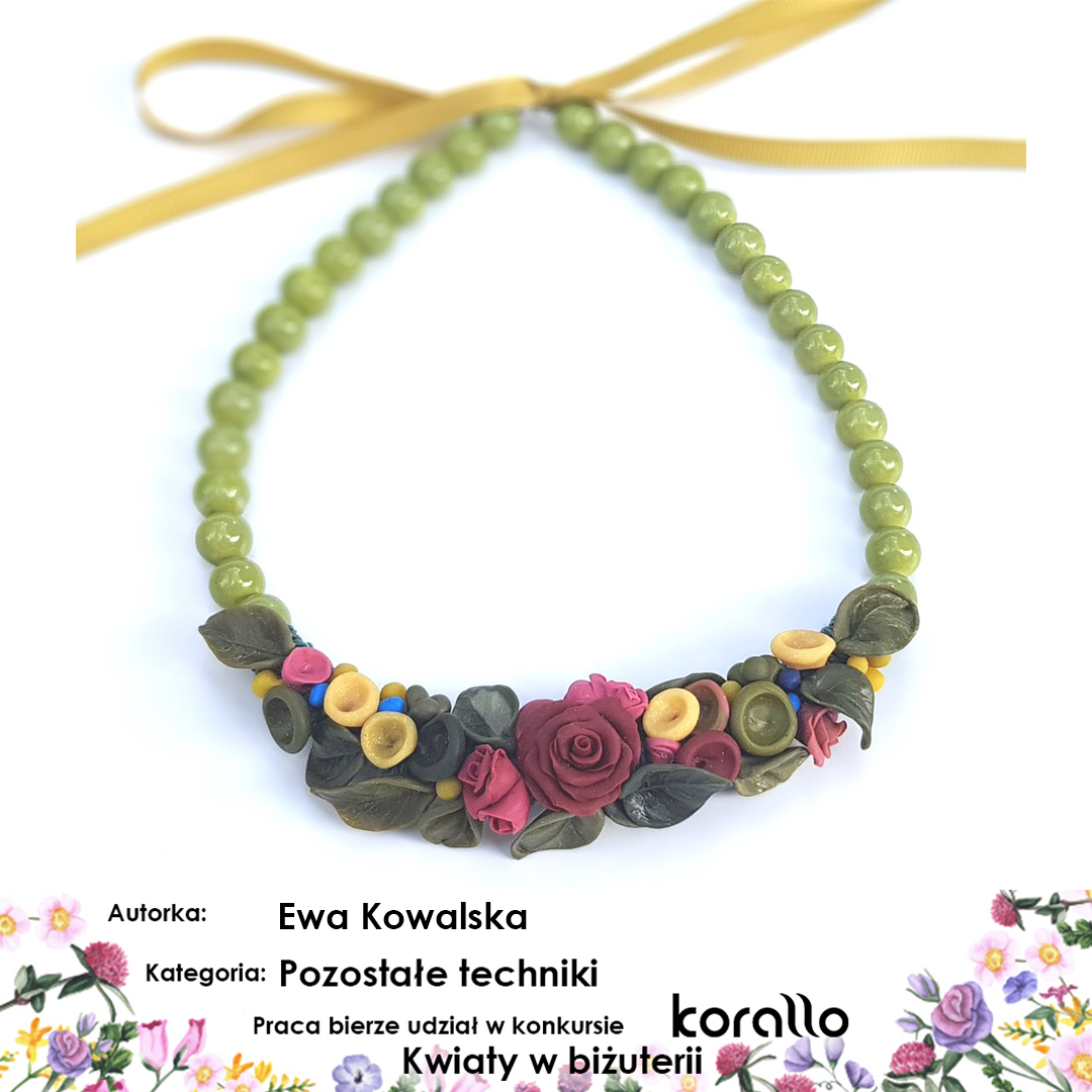 galeria prac konkursowych - Kwiaty w biżuterii