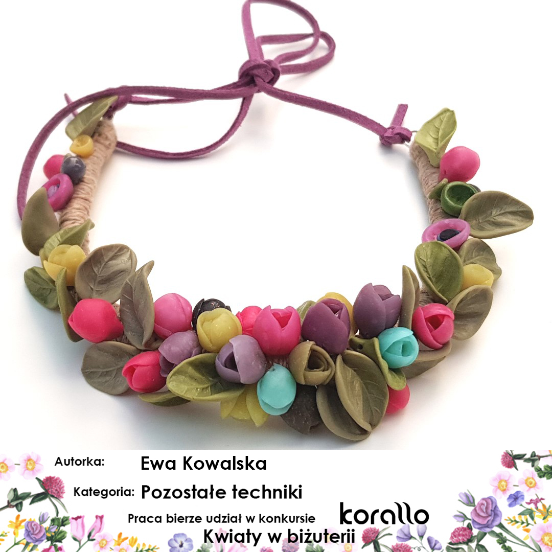 galeria prac konkursowych - Kwiaty w biżuterii