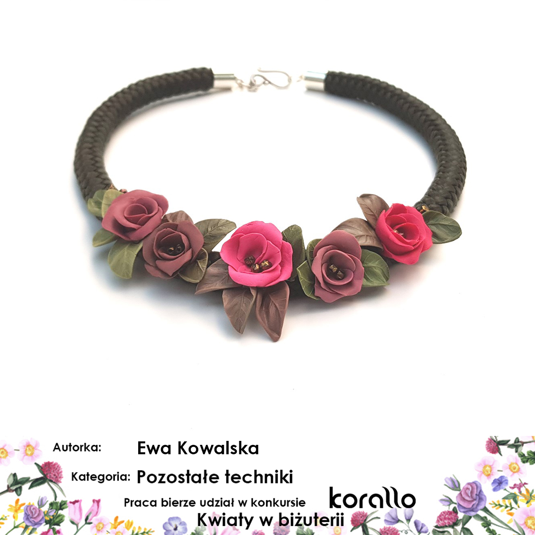 galeria prac konkursowych - Kwiaty w biżuterii