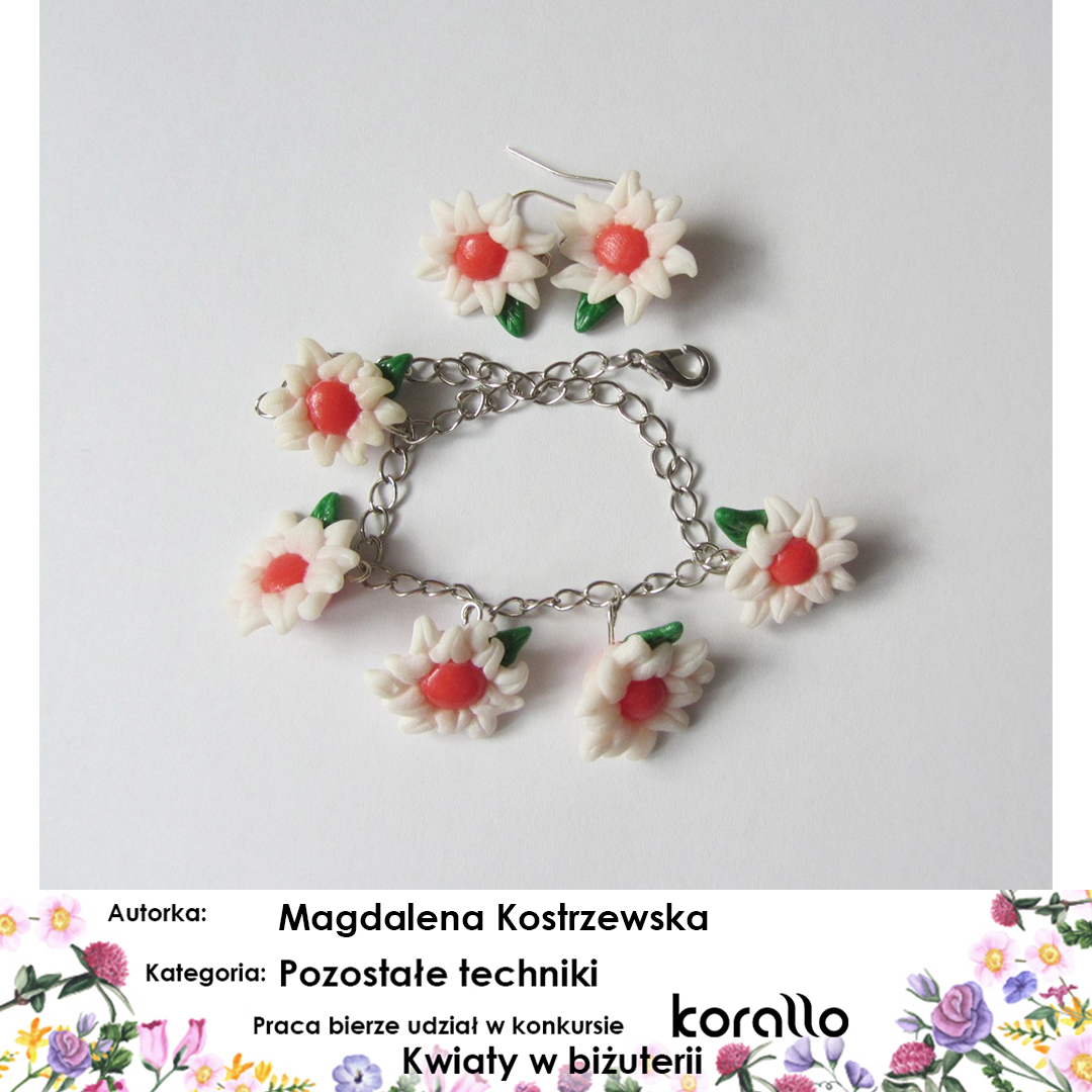 galeria prac konkursowych - Kwiaty w biżuterii