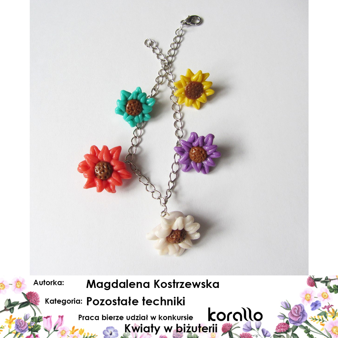 galeria prac konkursowych - Kwiaty w biżuterii