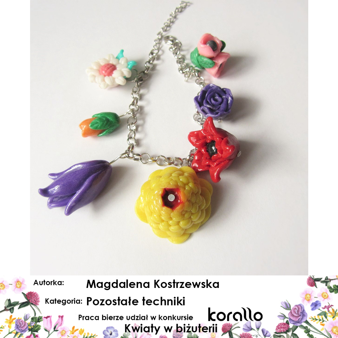 galeria prac konkursowych - Kwiaty w biżuterii