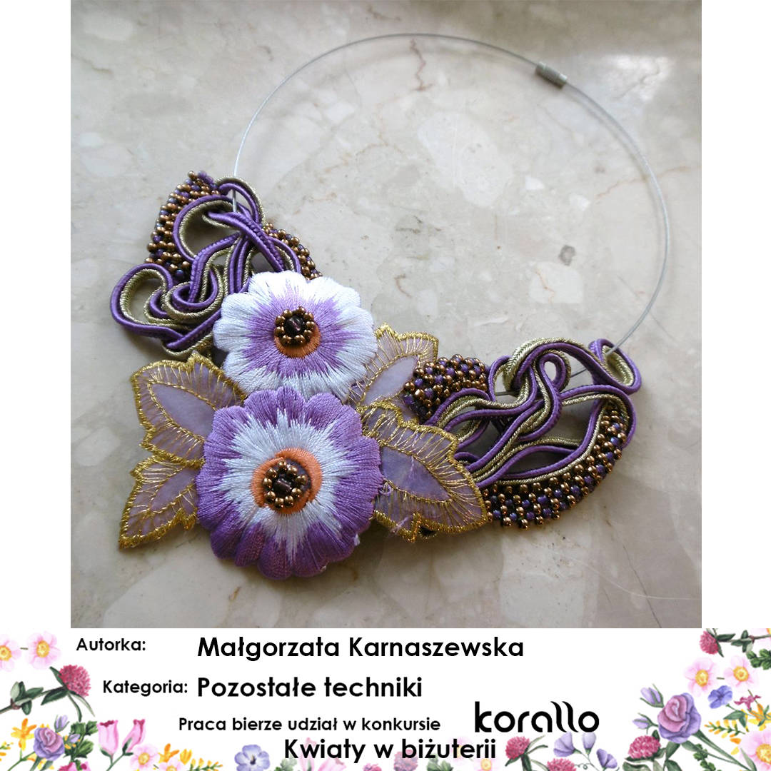 galeria prac konkursowych - Kwiaty w biżuterii