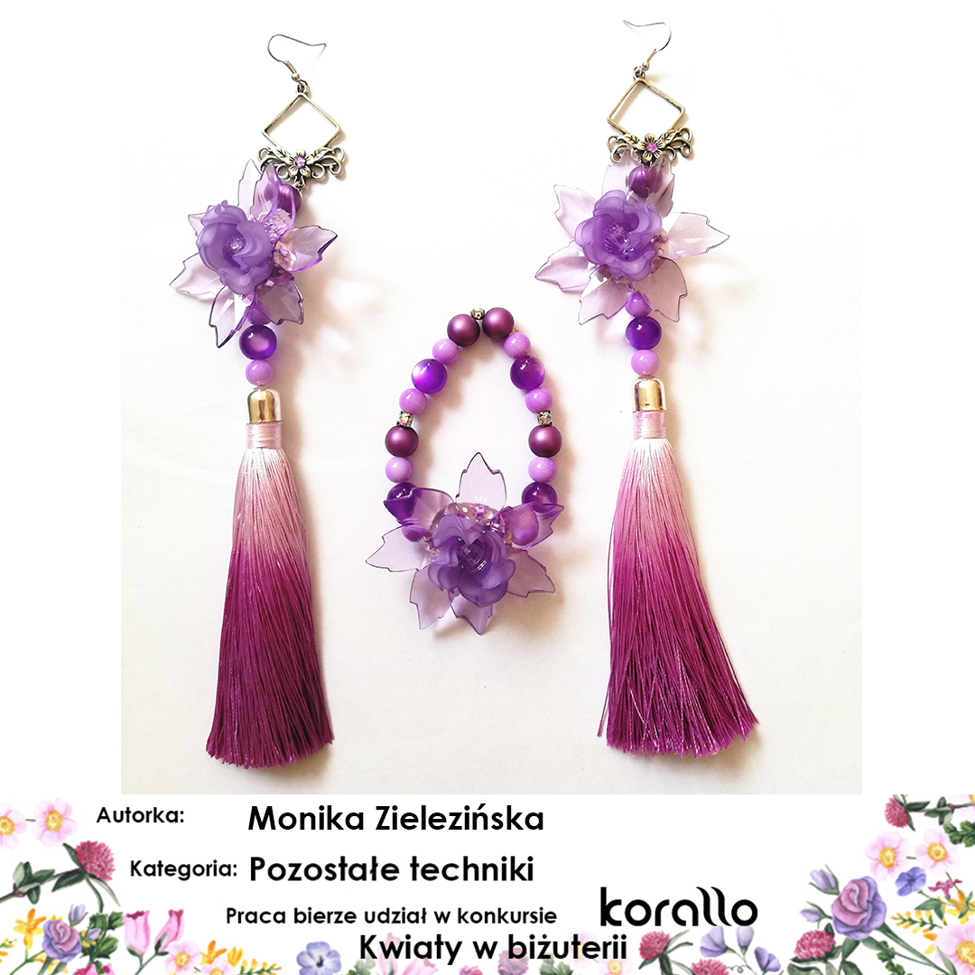 galeria prac konkursowych - Kwiaty w biżuterii