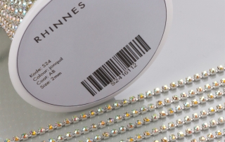 taśma z kryształkami