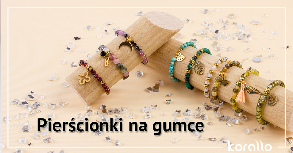 pierścionki na gumce