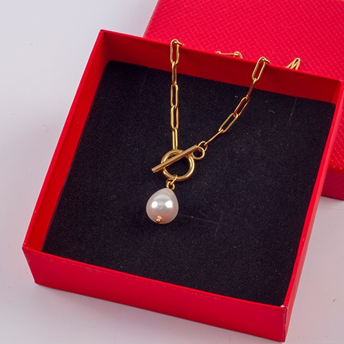 naszyjnik z perłą toggle