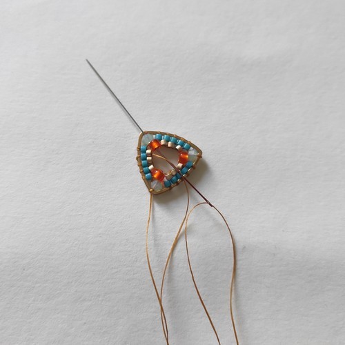 kolczyki z koralików Miyuki i kryształków