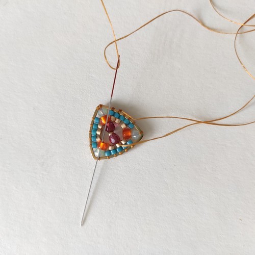 kolczyki z koralików Miyuki i kryształków