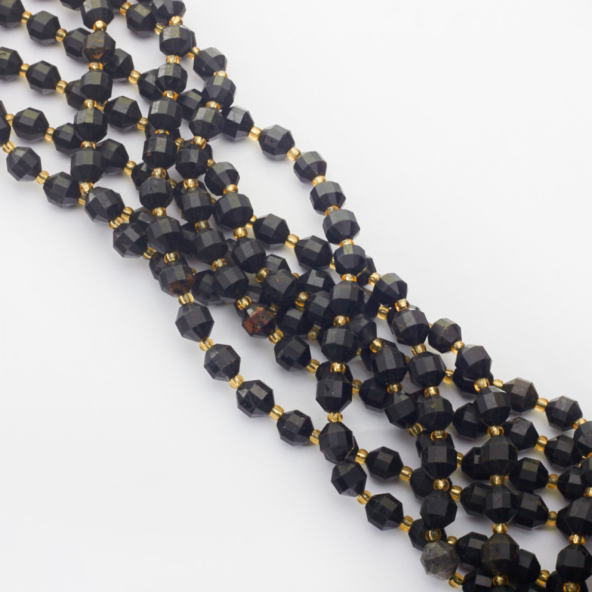 koralik barylka fasetowana turmalin DK2088