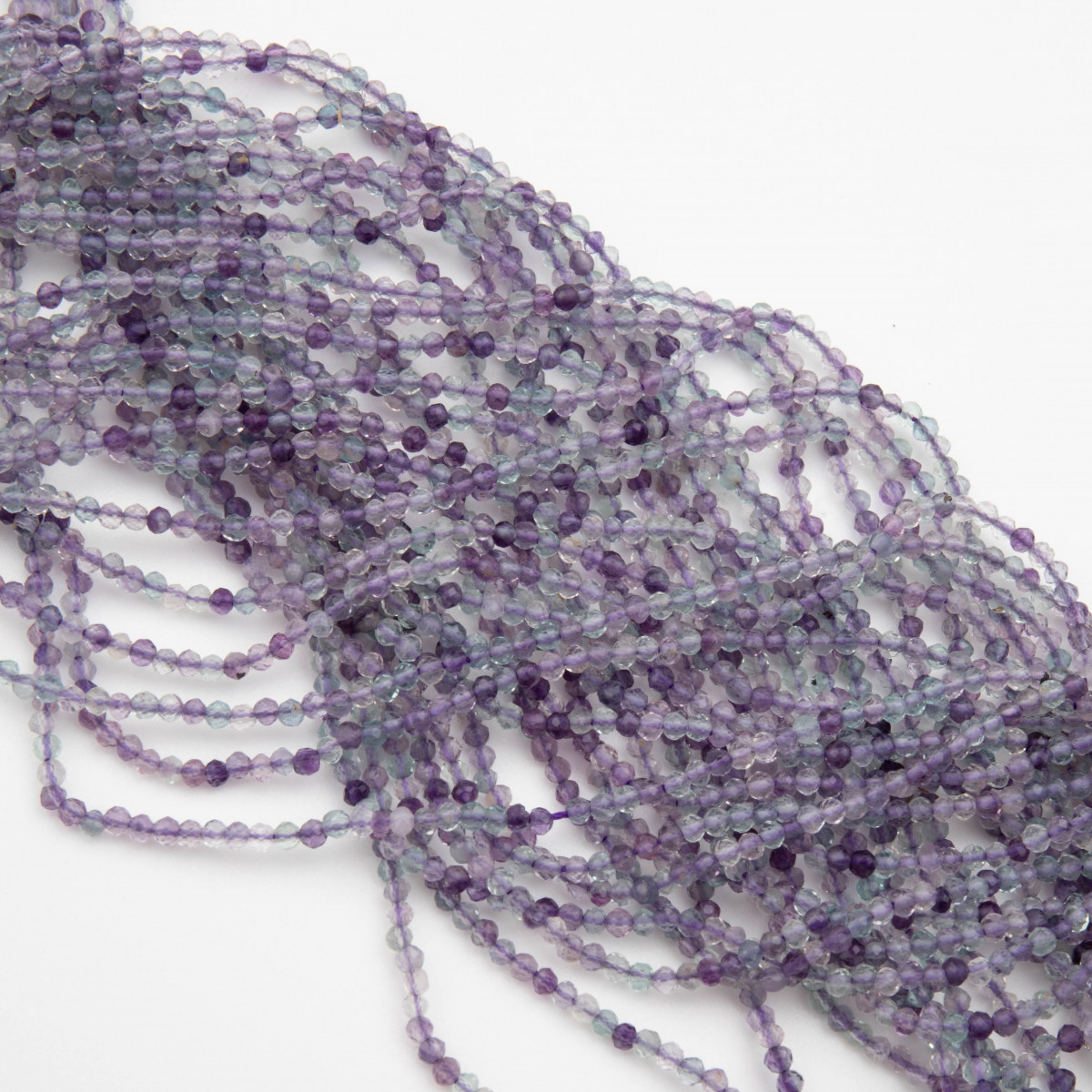 koralik kulka fasetowana fioletowa fluoryt DK2939