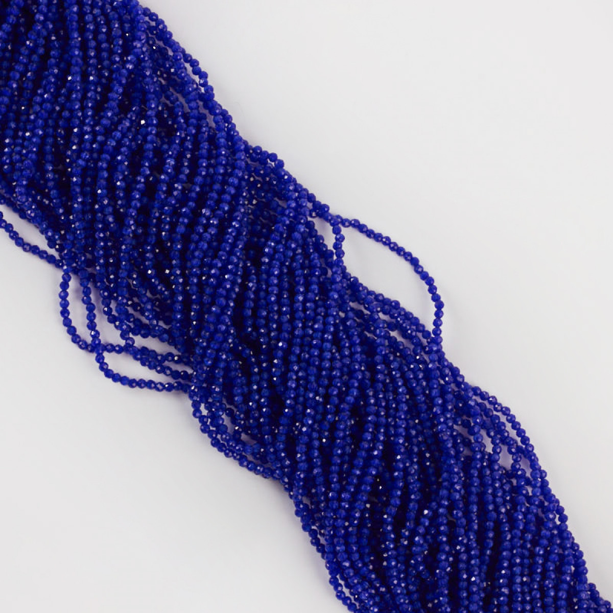 koralik kulka fasetowana granatowa kocie oko DK1022