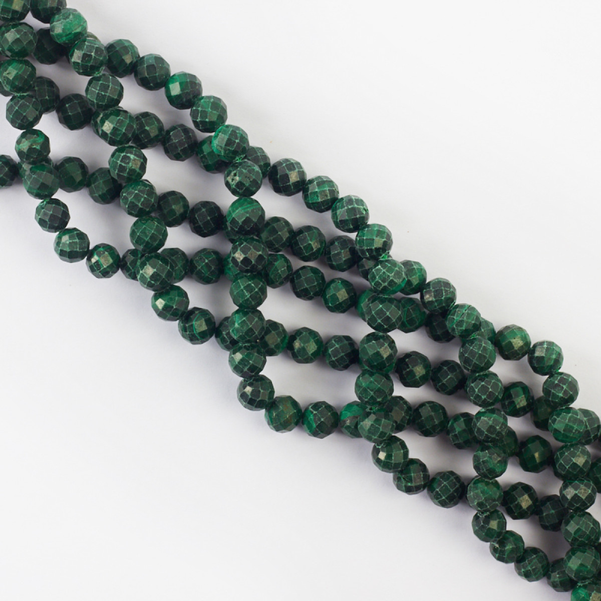 koralik kulka fasetowana zielona malachit DK1613