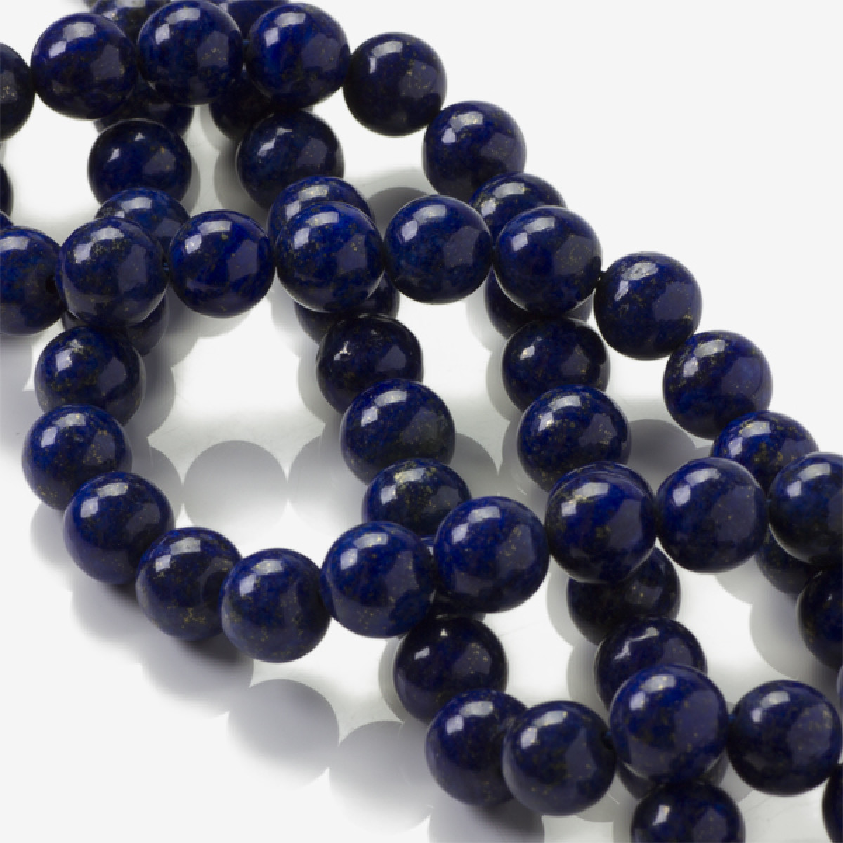 koralik kulka gladka granatowa lapis lazuli KA5558