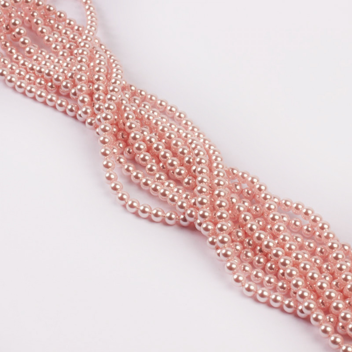 koralik kulka gladka rozowa perly AC8140
