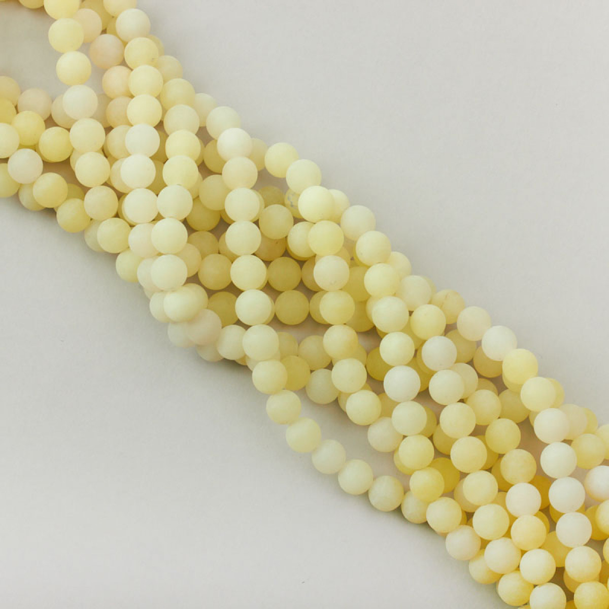 koralik kulka matowa gladka agat limonkowy KA1237