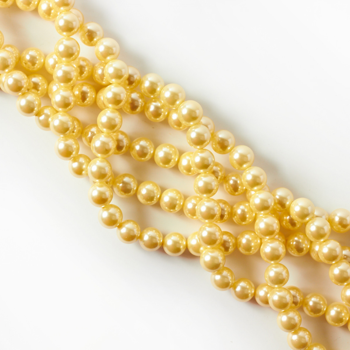 koralik kulka zolty perla PH0893