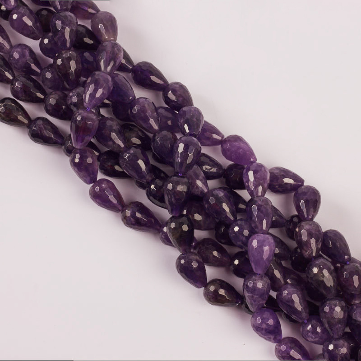 koralik lezka fasetowana fioletowa ametyst DK1044