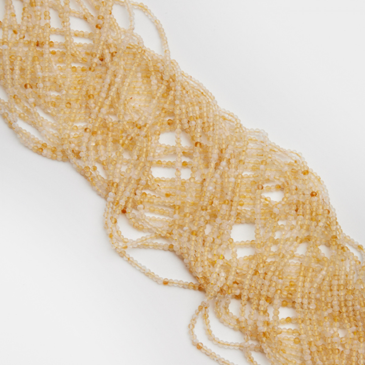 koralik oponka fasetowana zolta cytryn DK2823