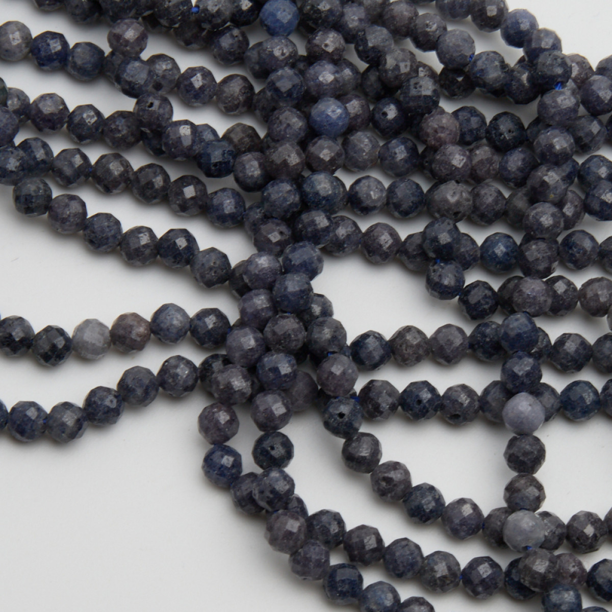 koralik fasetowana kulka szafir DK3026