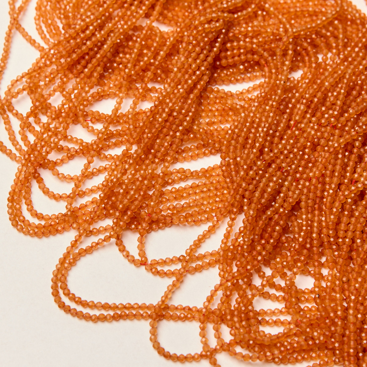 pomarańczowy jadeit, koralik fasetowana kulka, DK3086