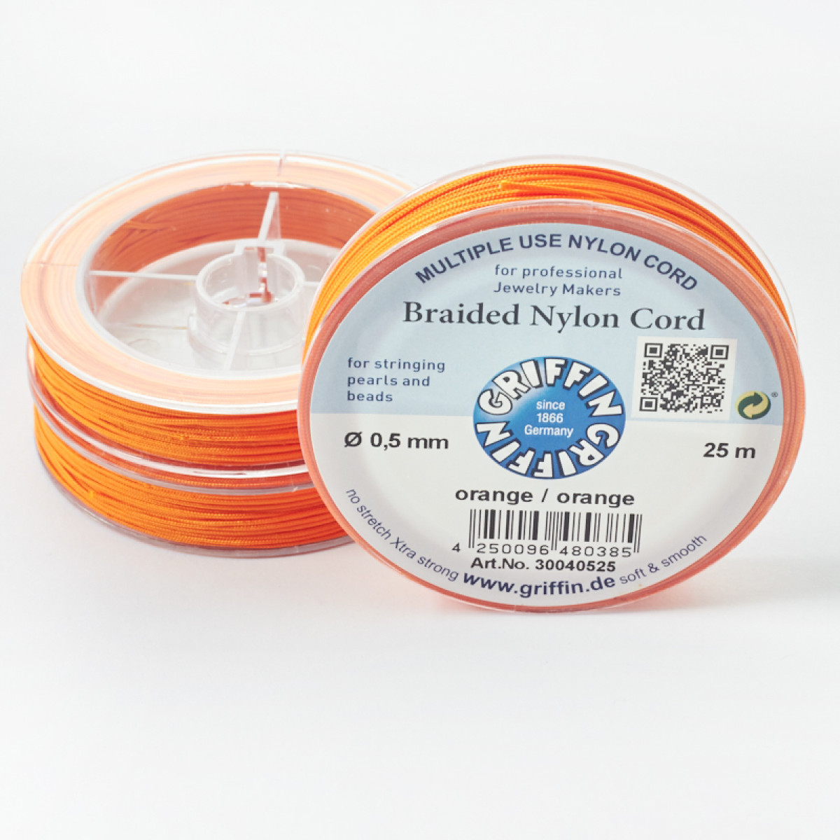 pomarańczowy, nylonowy sznurekdo makramy, GF0156