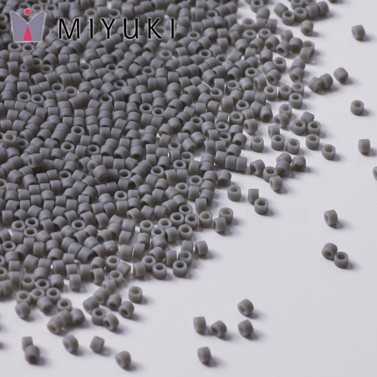 szare, matowe koraliki Miyuki Delica 11/0, MK0078