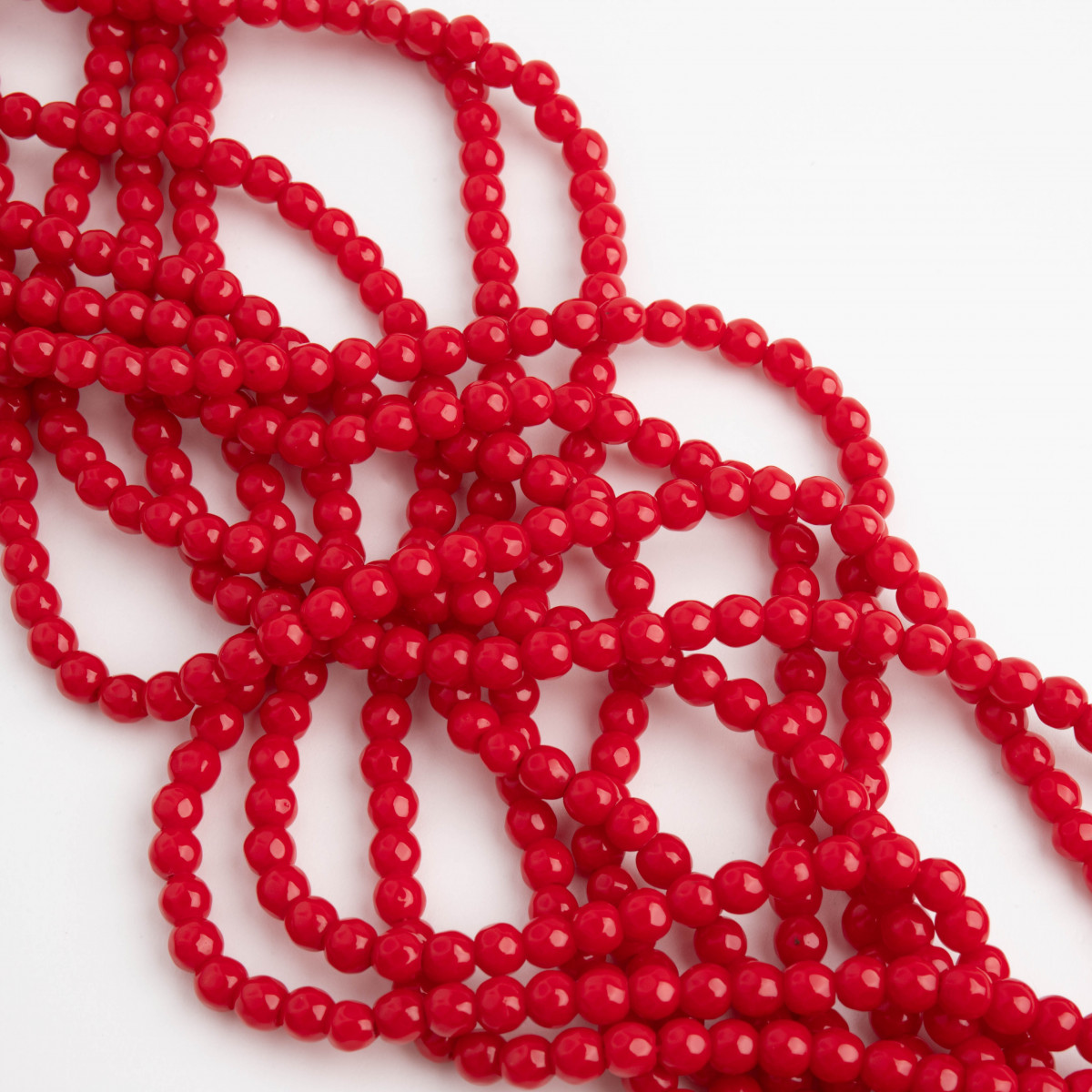 czerwony jadeit, koralik fasetowana kulka,