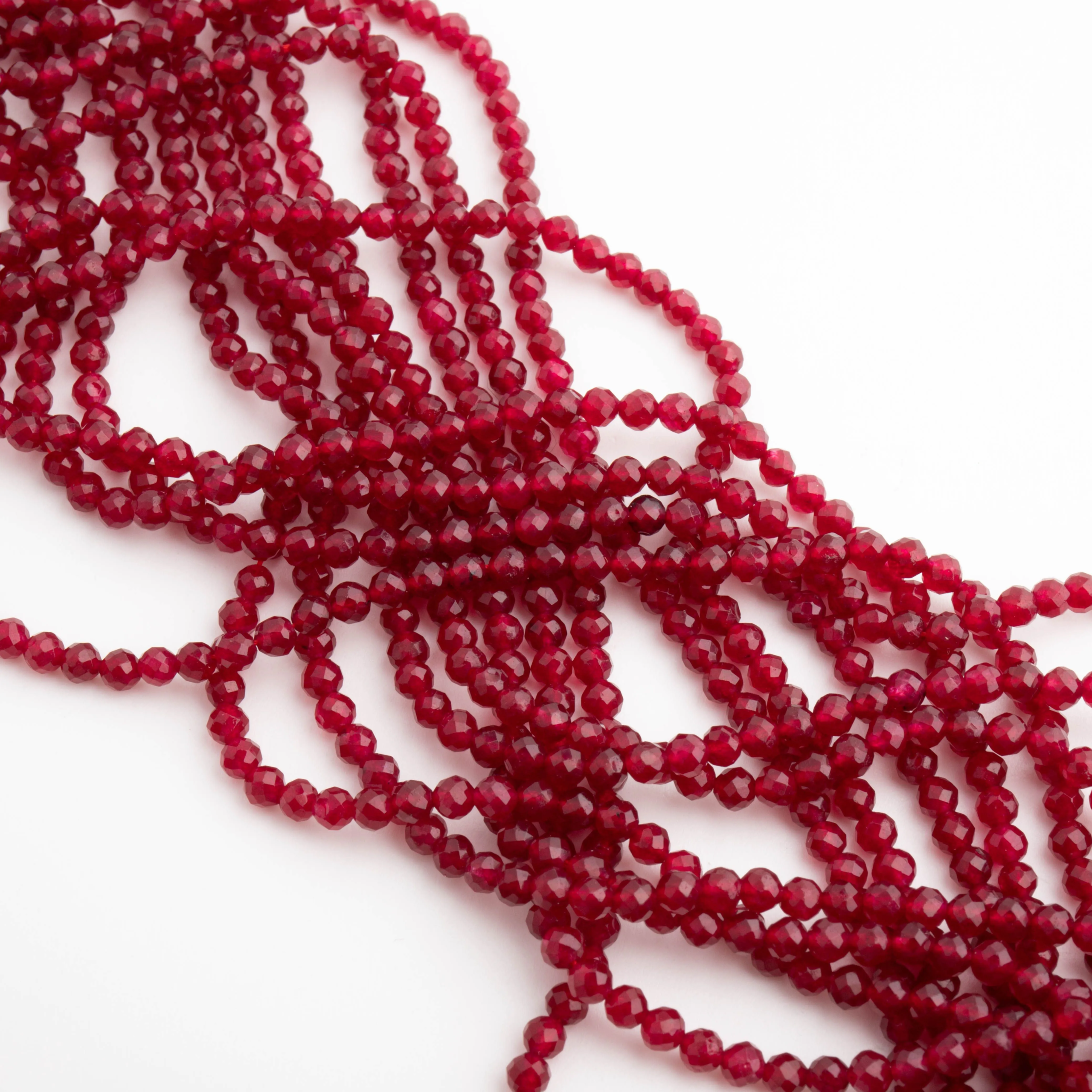 Granat syntetyczny kulka fasetowana 3 mm [DK0940 1]