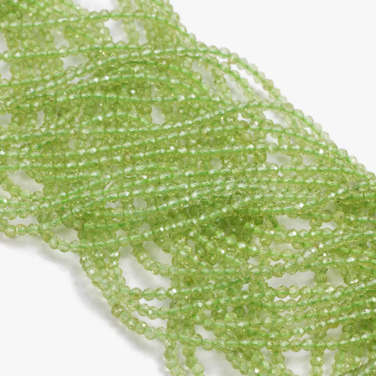 Peridot kulka fasetowana 2 mm [KA8067]
