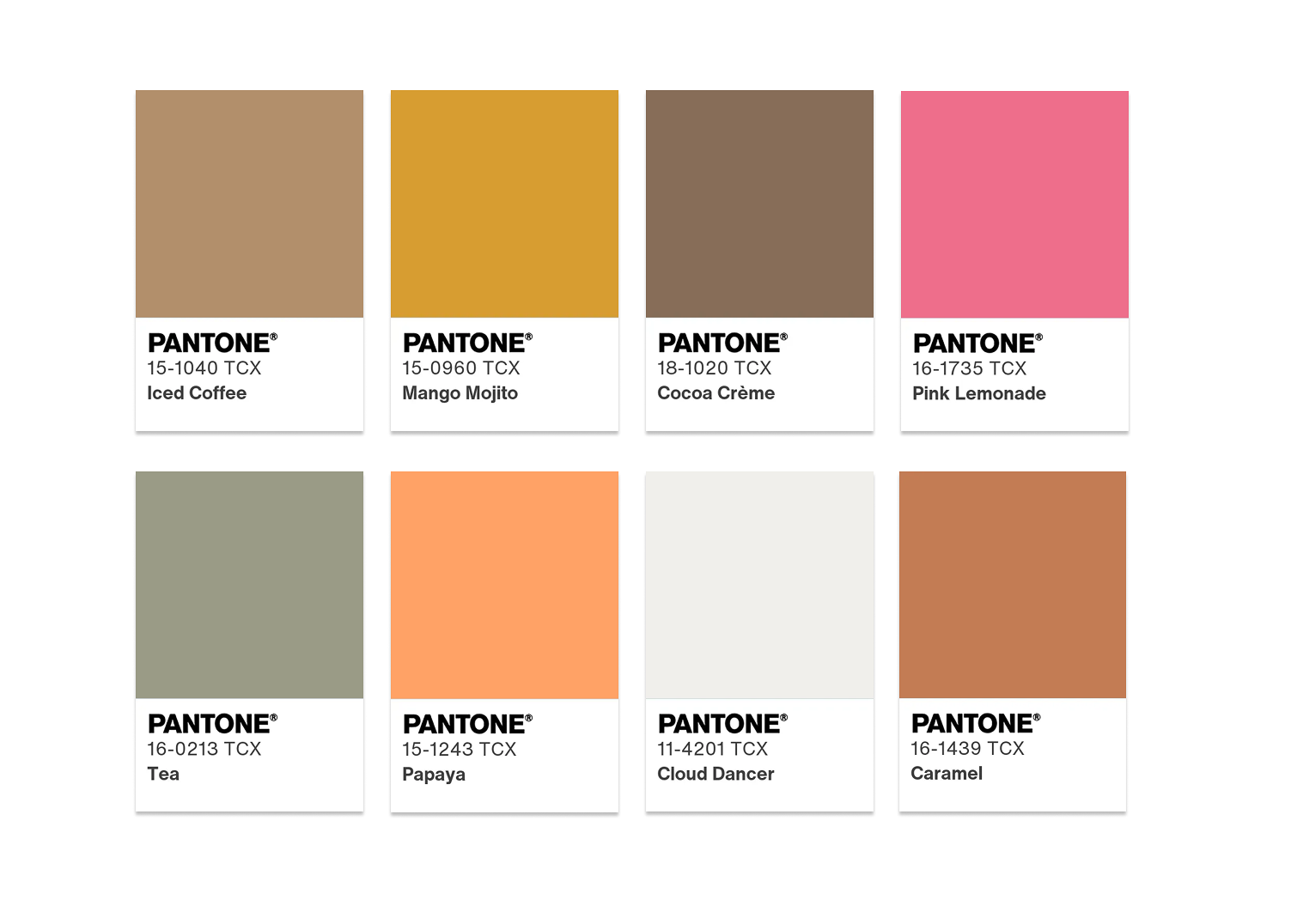 pantone color palette take a break