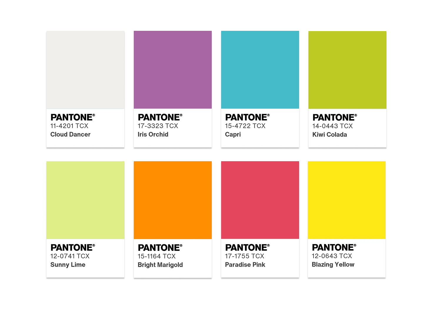pantone color palette tropical tonalities