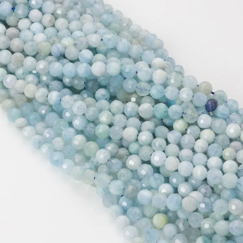 Akwamaryn kulka fasetowana 6 mm [DK0855]