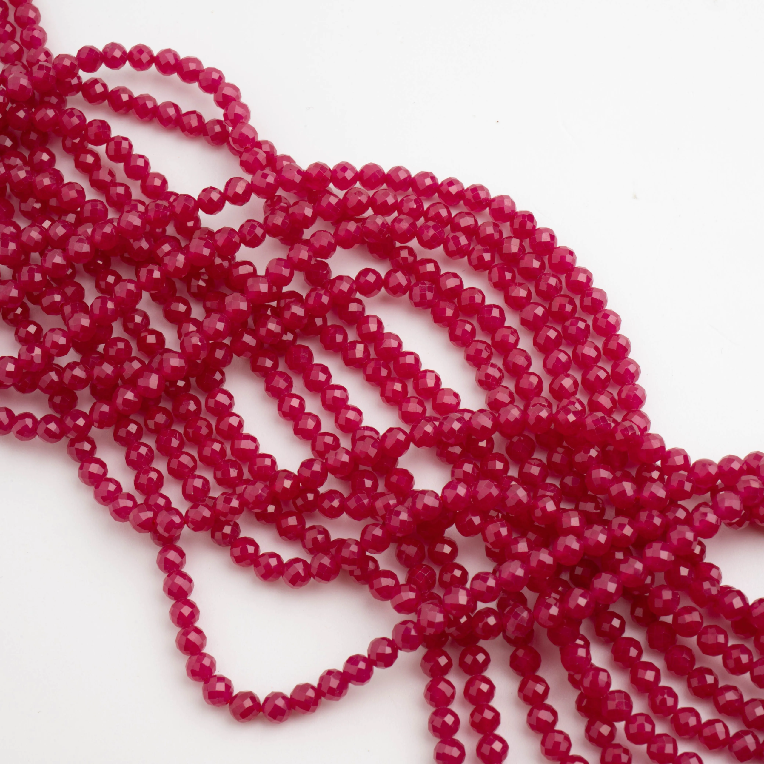 Rubin naturalny kulka fasetowana 4 mm [DK0880 1]