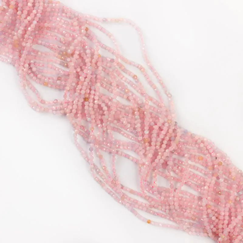 Morganit kulka fasetowana 2 mm [DK1321]