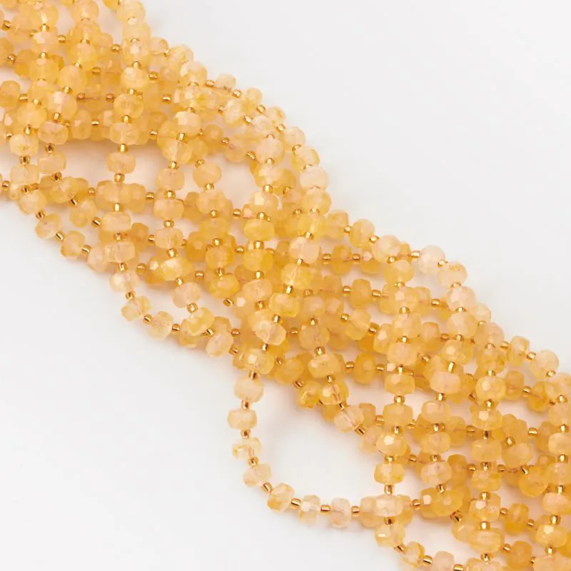 Cytryn oponka fasetowana 7,5x5,5 mm [DK2681]