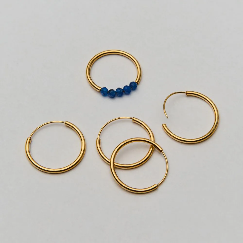 Srebrna baza pierścionka do drobnych kamieni AG925 pozłacana 20 mm [PS0002B]