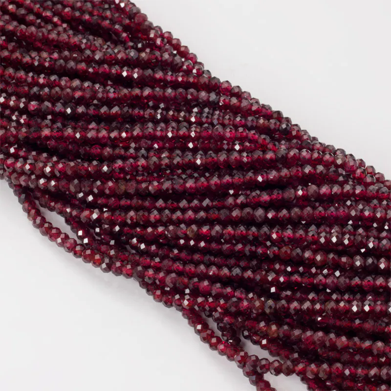 Koraliki granat oponka fasetowana [DK0860]